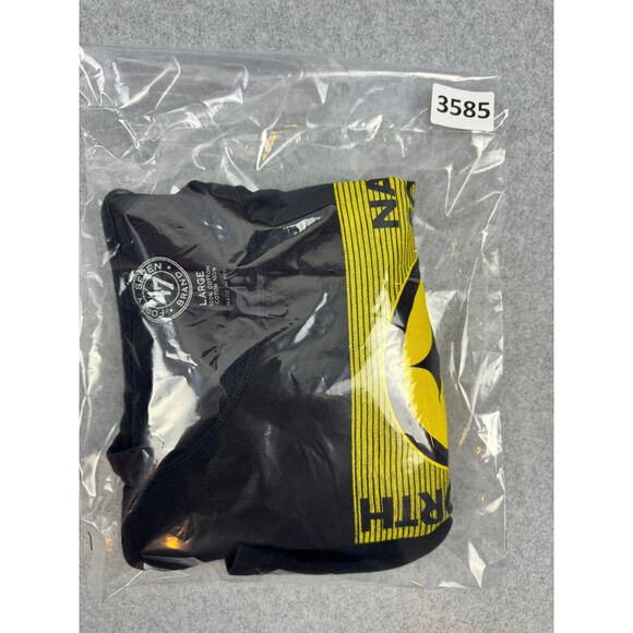 Pittsburgh Steelers 47 Shirt Size L Black Short Sleeve Crewneck Tee NFL Football - Picture 8 of 8